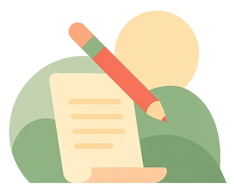 Illustratie van rust en eenvoud
